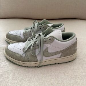 Nike Air Jordan 1 Low White and Sage